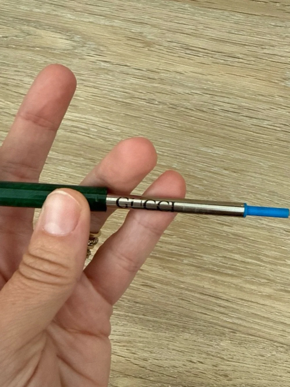 Gucci Green and Gold Ballpoint Pen